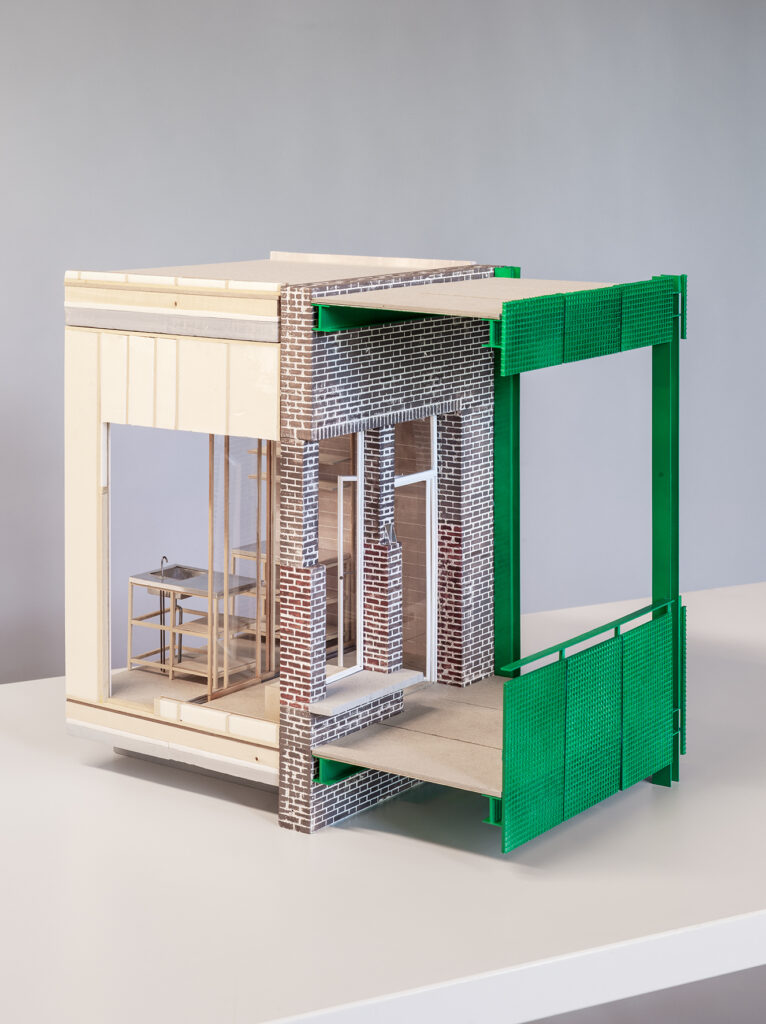 Maquette voor transformatie van Nicolaasschool door Silas Windrich - Atelier SW